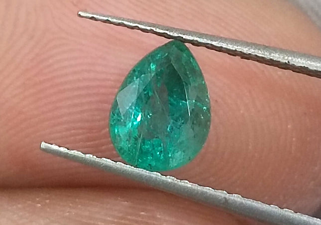 GSI Certified 0.99ct Medium Deep Green Natural Loose Emerald Minor Oiled Loose Gemstone