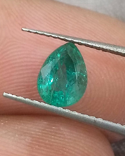 GSI Certified 0.99ct Medium Deep Green Natural Loose Emerald Minor Oiled Loose Gemstone
