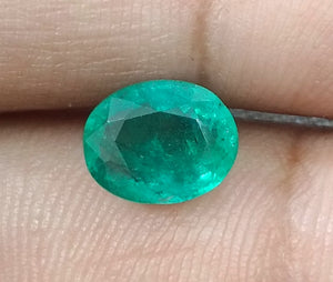 Zambian Emerald 2.07ct Certified Natural Loose Gemstone