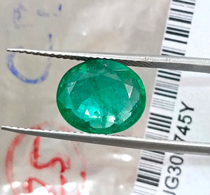 2.55ct Alpine Green Natural Emerald Octagon Cut SGL Certified