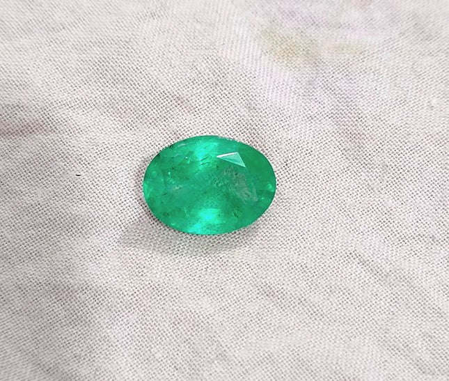 GSI Certified 2.77ct Panjshir Emerald Natural Gemstone