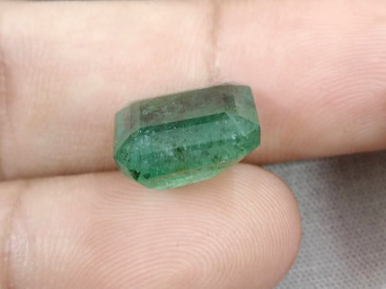 Natural Emerald 8.22ct Certified Natural Octagon Cut Stone
