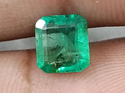Certified 1.51ct Natural Zambian Emerald Stone