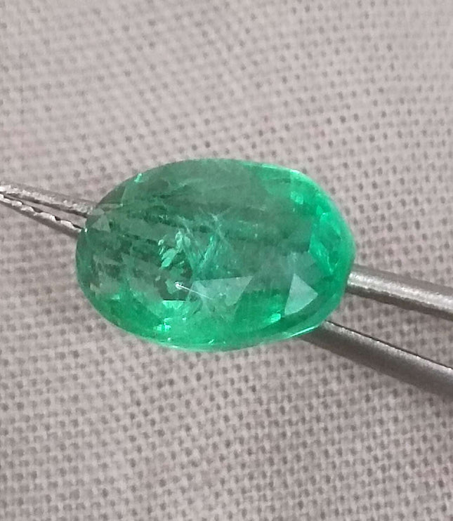 2.57ct Certified Natural Zambian Emerald