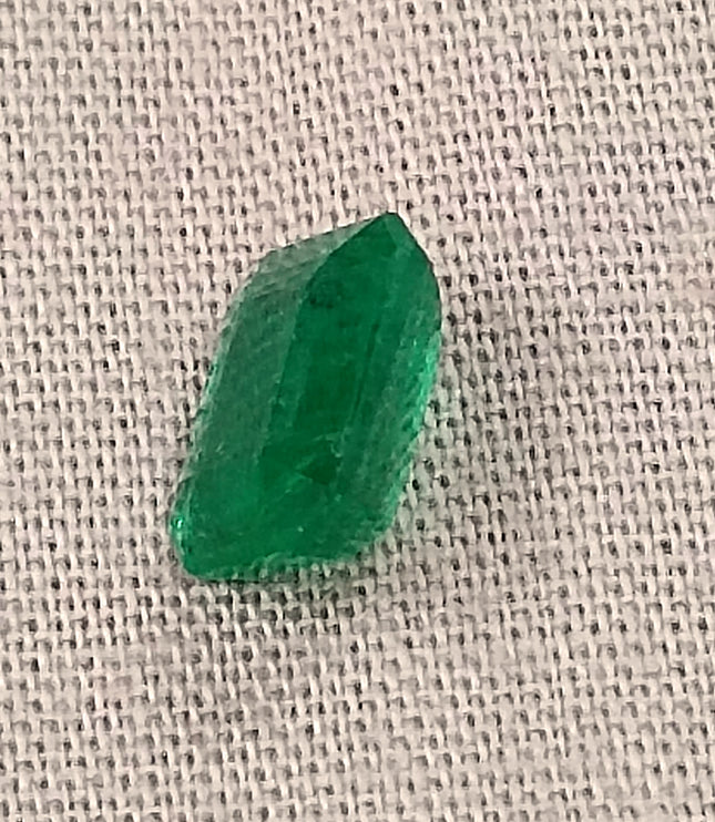 Zambian 1.65ct Deep Vivid Green Certified Natural Octagon Cut Loose Stone