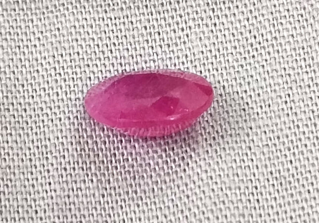 GSI Certified 2.07ct Mozambique Ruby, Natural Untreated Gemstone