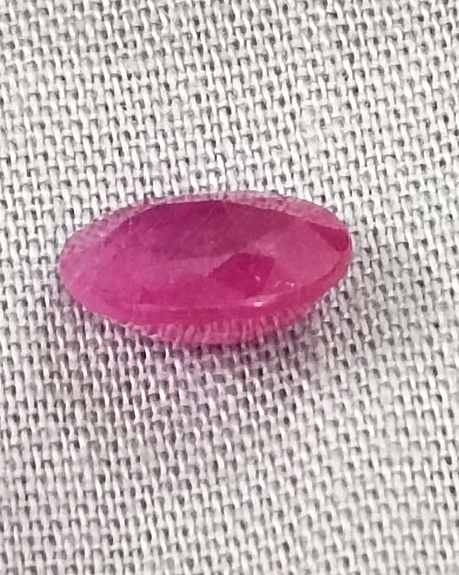 GSI Certified 2.07ct Mozambique Ruby, Natural Untreated Gemstone
