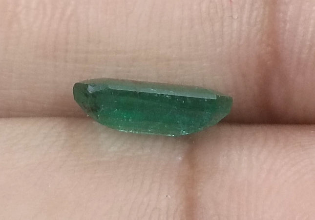 2.73ct GSI USA Certified Medium Deep Green Spring Green Zambian Emerald Minor Oiled Loose Gemstone