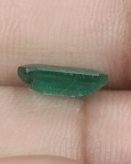 2.73ct GSI USA Certified Medium Deep Green Spring Green Zambian Emerald Minor Oiled Loose Gemstone