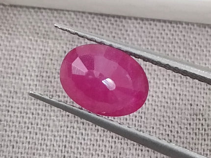 GSI Certified 1.50ct Mozambique Ruby, Natural Untreated Gemstone
