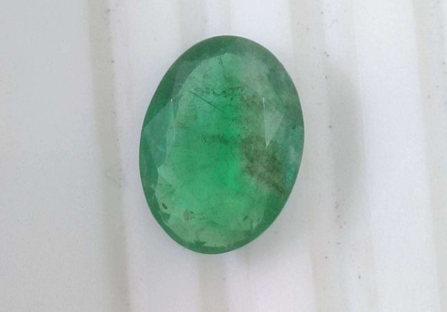 3.25ct GSI USA Certified Medium Green Zambian Emerald