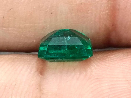 Zambian Emerald 1.70ct Natural Certified Glass Green  Minor Oiled Loose Gemstone