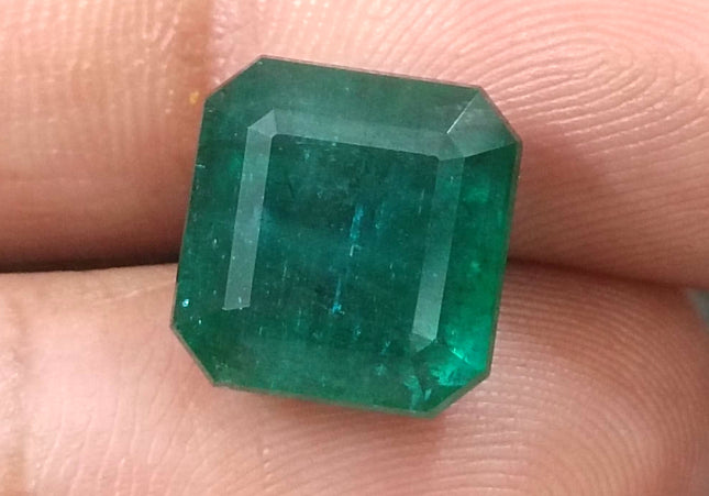 8.50ct Deep Green Natural Emerald, Earth Mined Loose Gemstone
