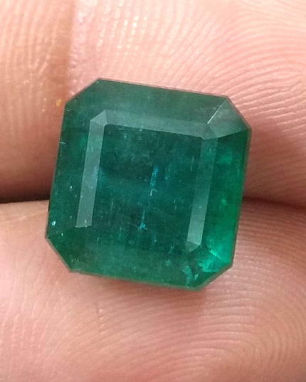 8.50ct Deep Green Natural Emerald, Earth Mined Loose Gemstone