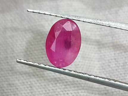 GSI Certified 0.87ct Mozambique Ruby, Natural Untreated Gemstone