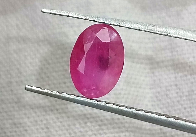 GSI Certified 0.87ct Mozambique Ruby, Natural Untreated Gemstone