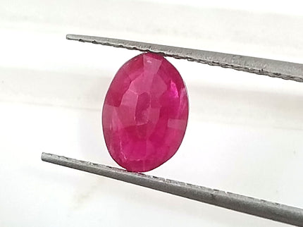 GSI Certified 1.03ct Mozambique Ruby, Natural Untreated Ruby