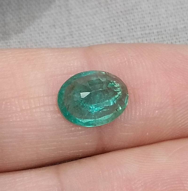 1.84ct Zambian Emerald, 100% Natural Earth Mined Gemstone