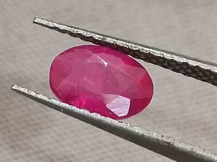 Mozambique Ruby 0.90ct Certified Natural Untreated Blood Red Gemstone