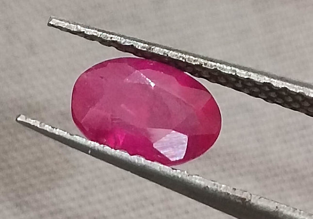 GSI Certified 0.90ct Blood Red Ruby, Untreated