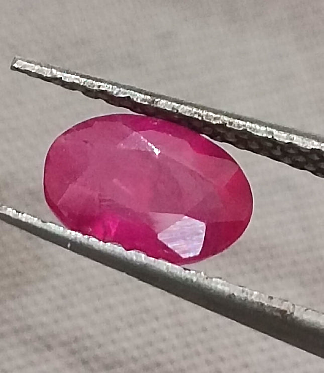 Mozambique Ruby 0.90ct Certified Natural Untreated Blood Red Gemstone