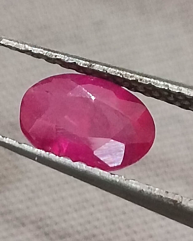 GSI Certified 0.90ct Blood Red Ruby, Untreated