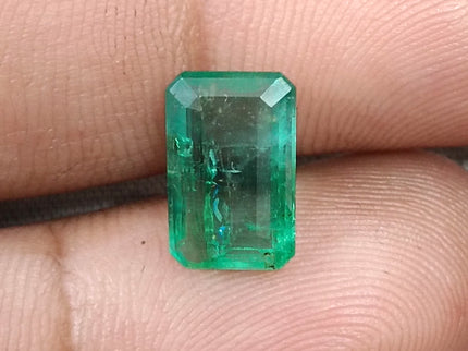 Emerald Natural 2.93ct Certified Medium Green Octagon Cut Loose Gemstone