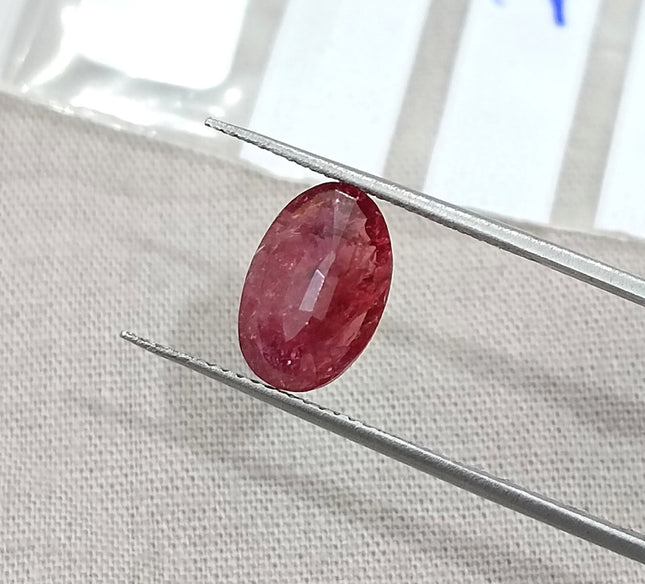 2.84ct Mozambique Ruby Untreated Natural SGL Certified Rasberry Red Stone
