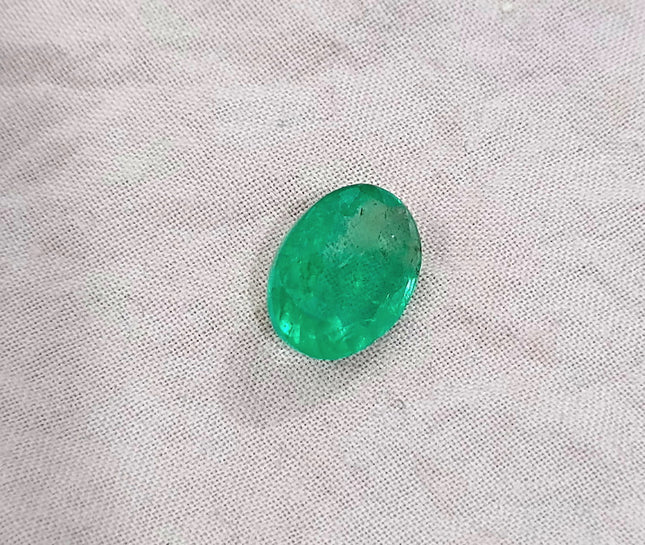 GSI Certified 2.77ct Panjshir Emerald Natural Gemstone