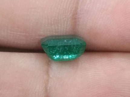 Certified 3.21 Zambian Natural Emerald.