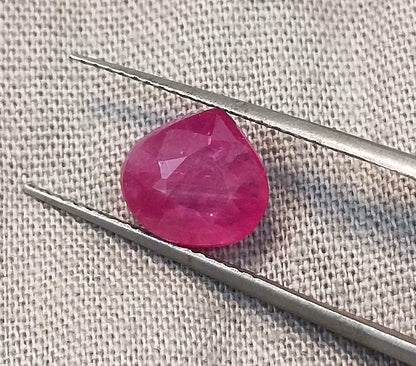 1.99ct African Ruby Certified By GSI, Natural Untreated Gemstone