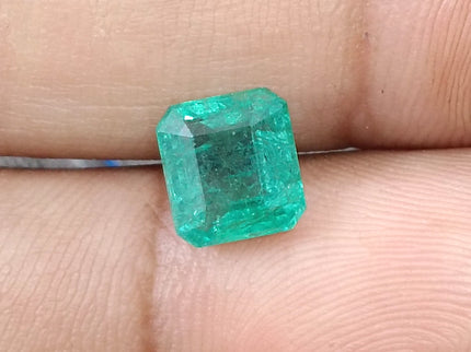 2.08ct Emerald Natural Octagon Cut Medium Intense Green Gemstone