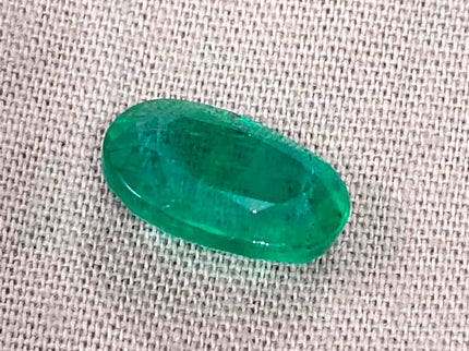Swat Emerald 3.60ct Vivid Deep Green Natural Oval Cut Loose Gemstone