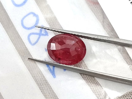 2.80ct Unheated Natural Ruby Mozambique SGL Certified Vivid Red Oval Loose Gemstone