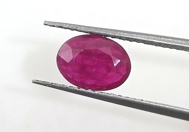 GSI Certified 0.96ct Mozambique Ruby, Natural Untreated Gemstone