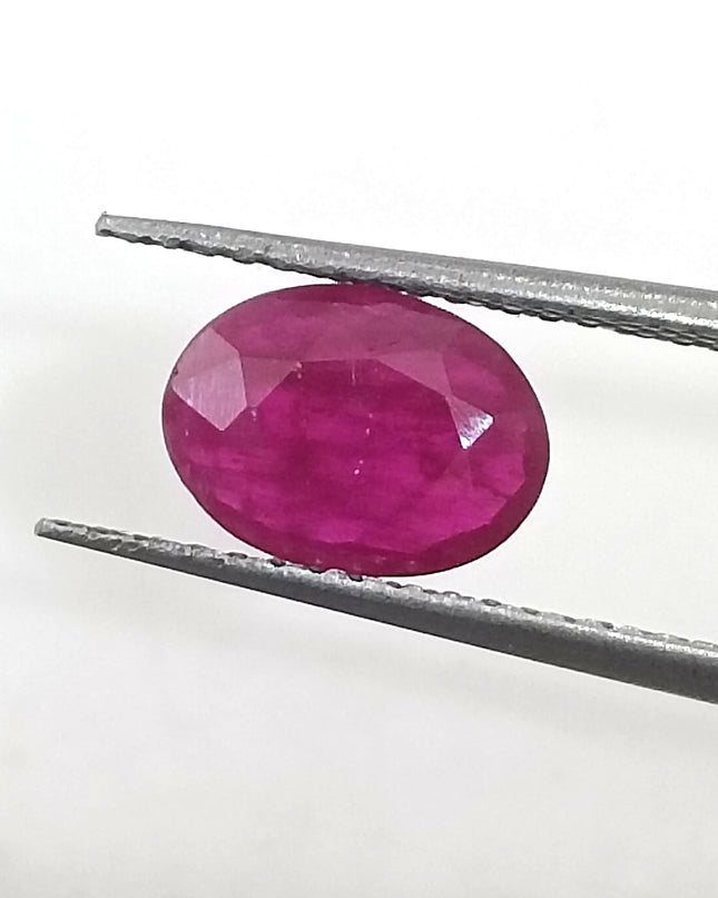 GSI Certified 0.96ct Mozambique Ruby, Natural Untreated Gemstone