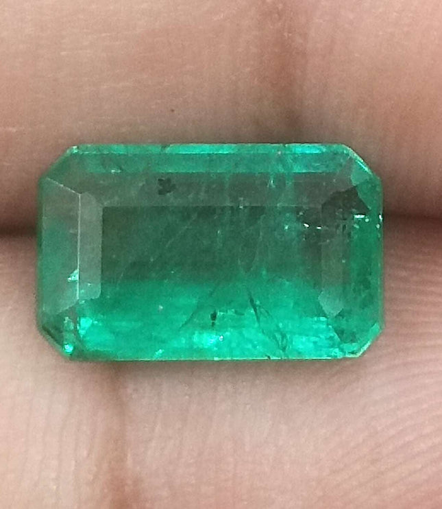 2.99ct Colombian Emerald, Certified Natural Minor Oiled Loose Gemstone