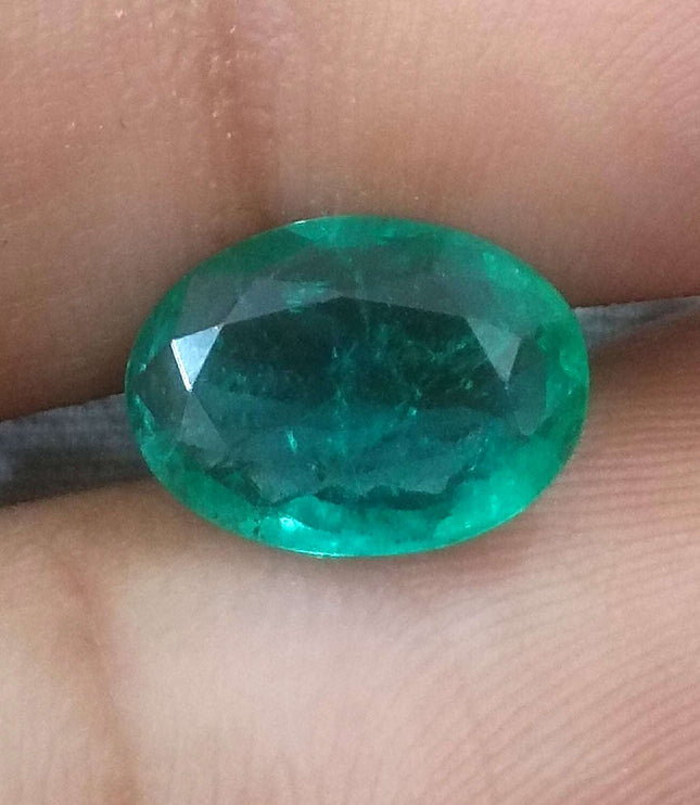 2.41ct Certified Natural Zambian Emerald.