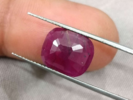 Natural Ruby 5.87ct Certified untreated Cushion Cut Loose Gemstone