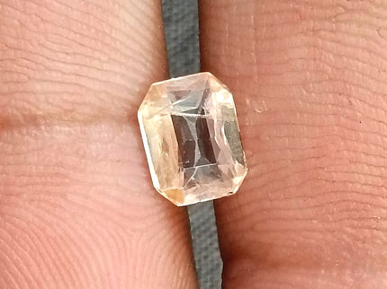 Padparadscha Sapphire 1.42ct Certified Pinkish Orange Unheated Octagon Cut Natural Loose Gemstone