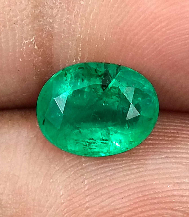 Swat Emerald 2.39ct Certified Natural Medium Green Loose Gemstone