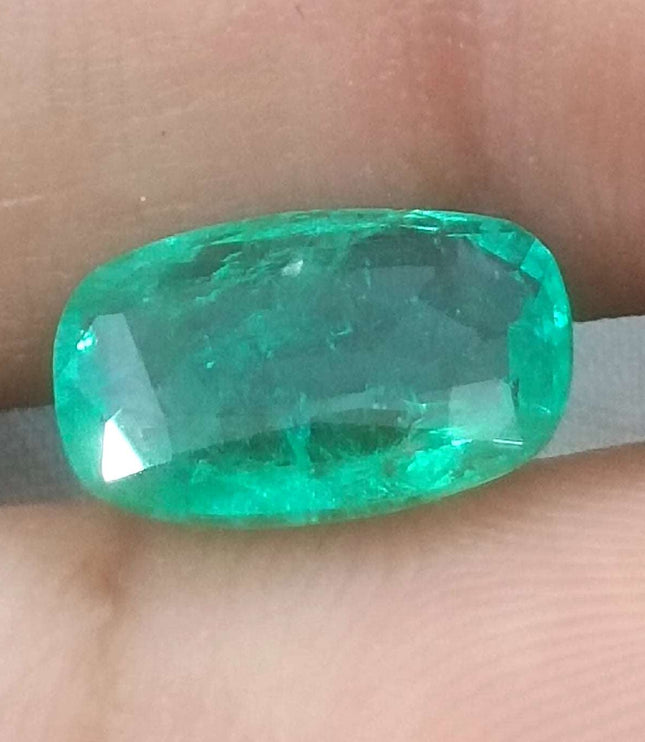 2.86ct Certified Zambian Natural Emerald Stone