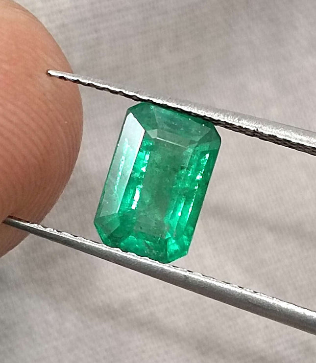 1.35ct Panjshir Emerald, Certified Natural minor oiled Stone