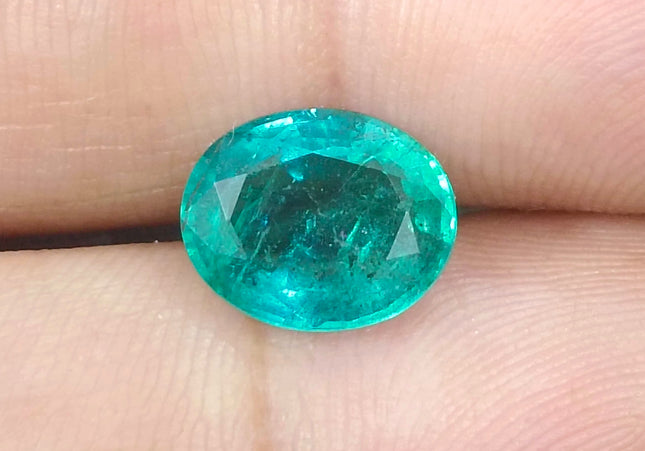 GSI Certified 2.93ct Zambian Emerald, Natural Gemstone