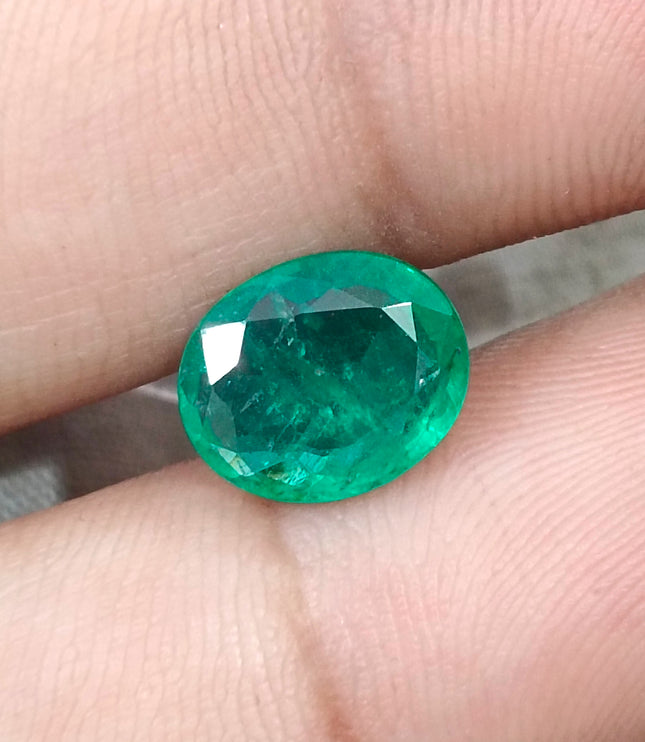 2.55ct Alpine Green Natural Emerald Octagon Cut SGL Certified
