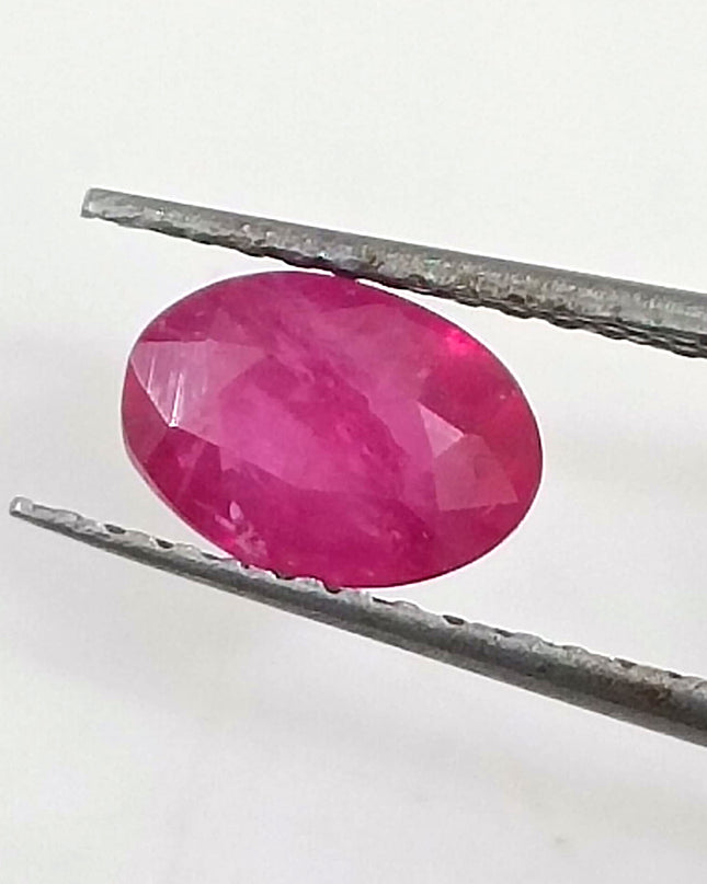 GSI Certified 0.90ct Blood Red Ruby, Untreated