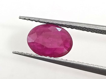 GSI Certified 0.96ct Mozambique Ruby, Natural Untreated Gemstone