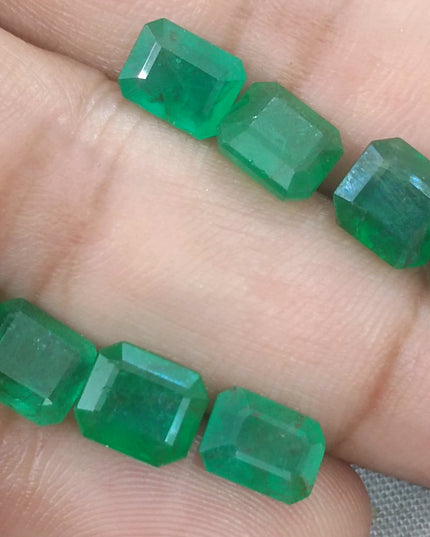 14.54ct Vivid to Deep Green Natural Emerald parcel earth mined loose Gemstones