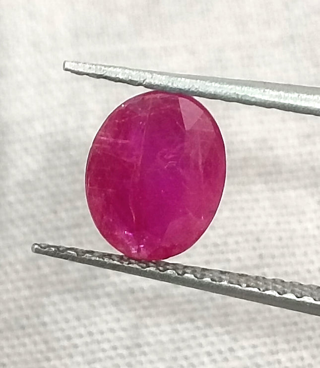GSI Certified 1.33ct Mozambique Ruby, Natural Untreated Gemstone