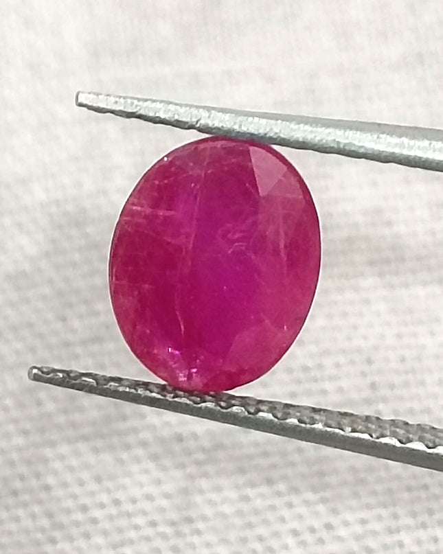 GSI Certified 1.33ct Mozambique Ruby, Natural Untreated Gemstone